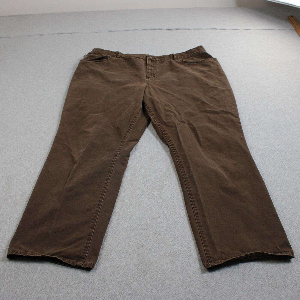 Ralph Lauren Jeans Co Jeans Womens 22W Brown Relaxed Straight Classic Heritage